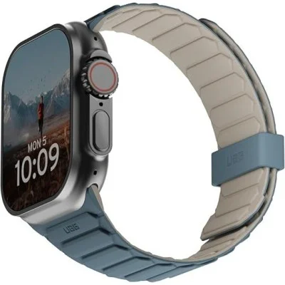 يو اي جي حزام ساعه ابل مقاس 42\44\45\49 - ازرق تيتانيوم